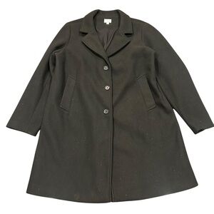 Time and Tru Classic Black Trench Coat